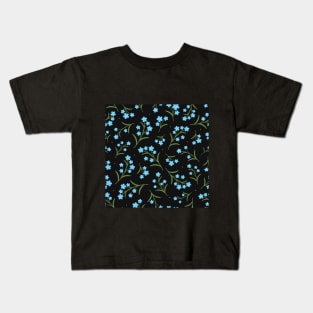 Forget-me-nots simple pattern Kids T-Shirt